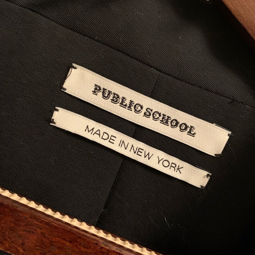 NWT Barney's Reversible Black Bomber Jacket by Public School -XL - Picture 3 of 13